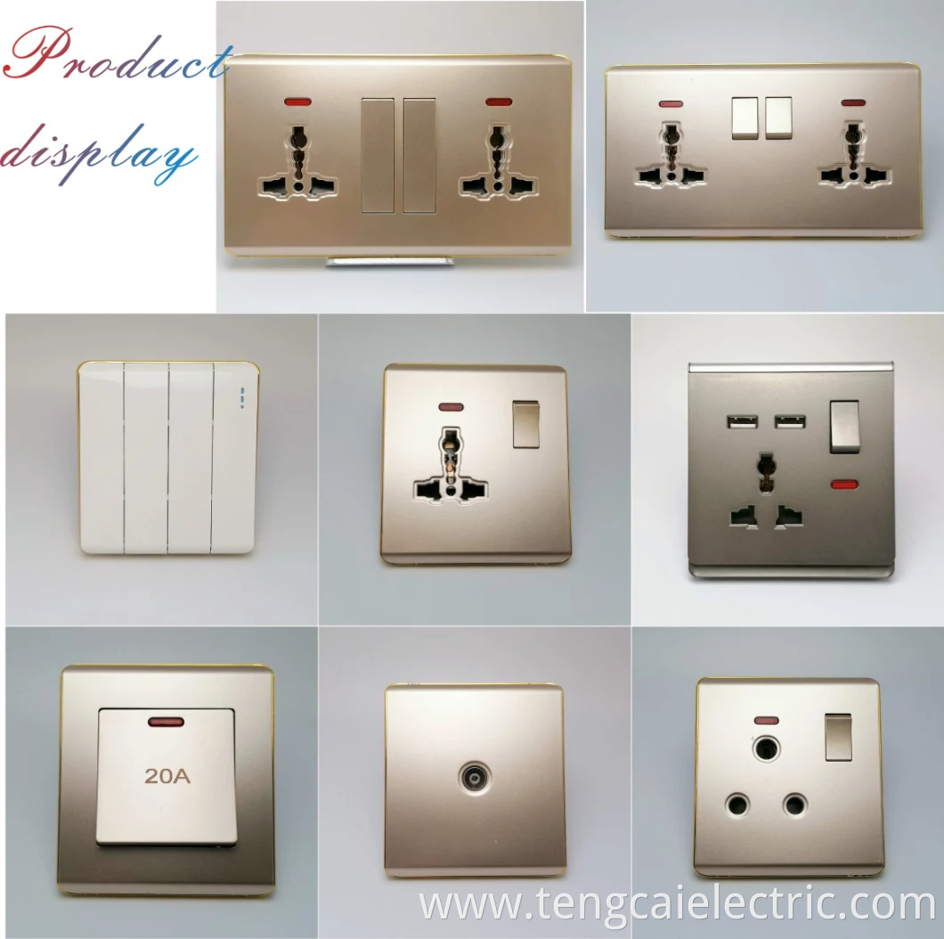 UK 1 Gang 1 Way Wall Light Extension Switch Socket